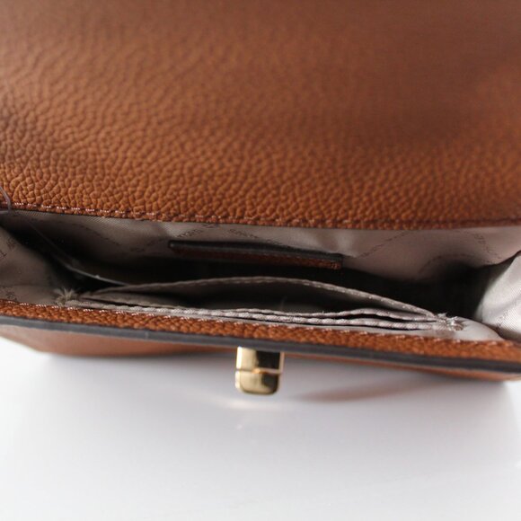 MK Cassie XS Crossbody in Luggage Pebbled Leather - Picture 3 of 9